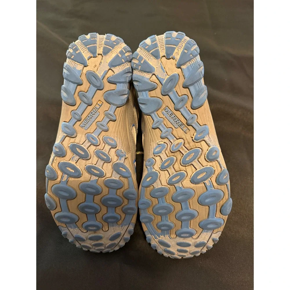 Merrell MK262305 Hiking Boots Grey Blue Trail Shoes Mens 7M Women 8.5 EU 38